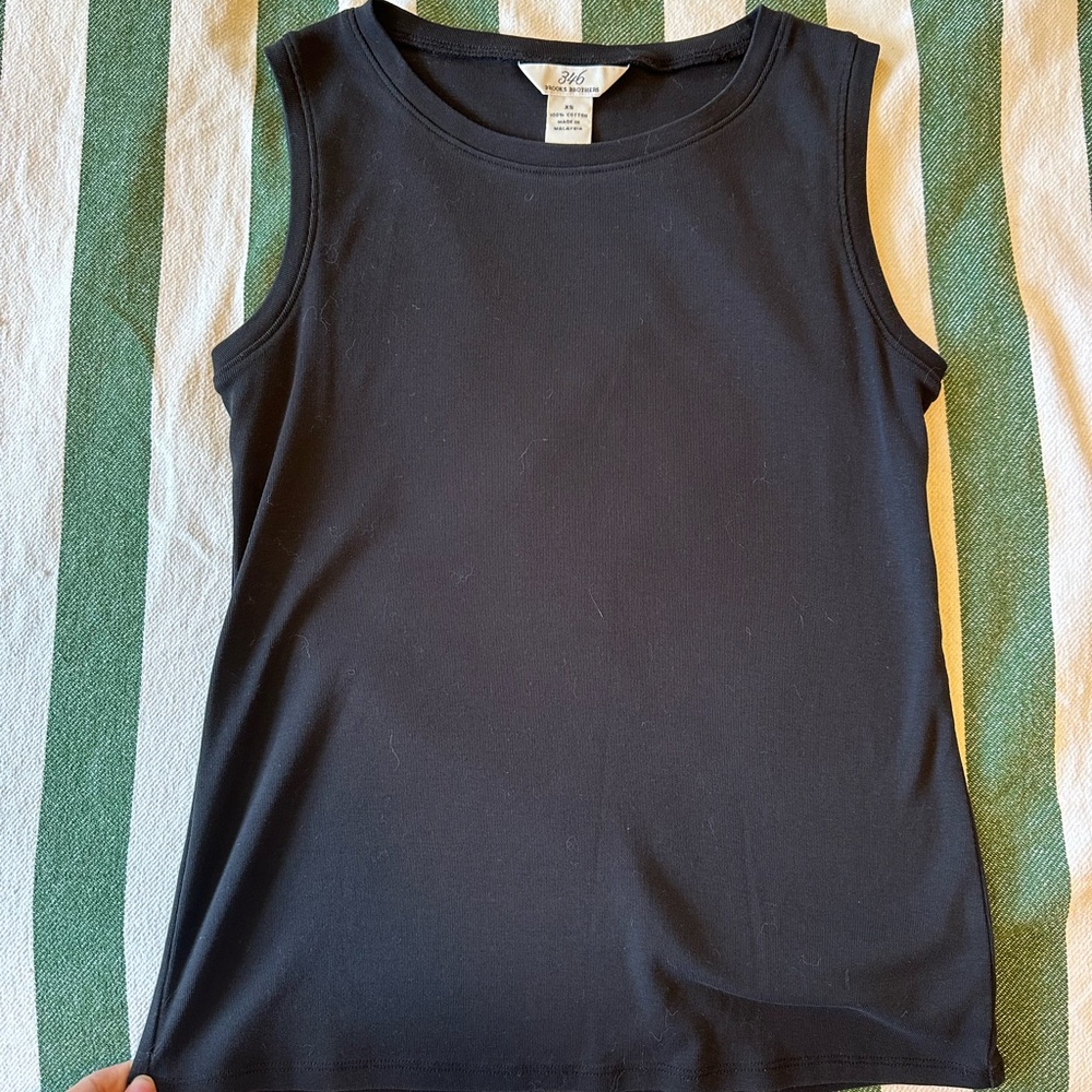 Brooks Brothers Elegant Black Tank Top